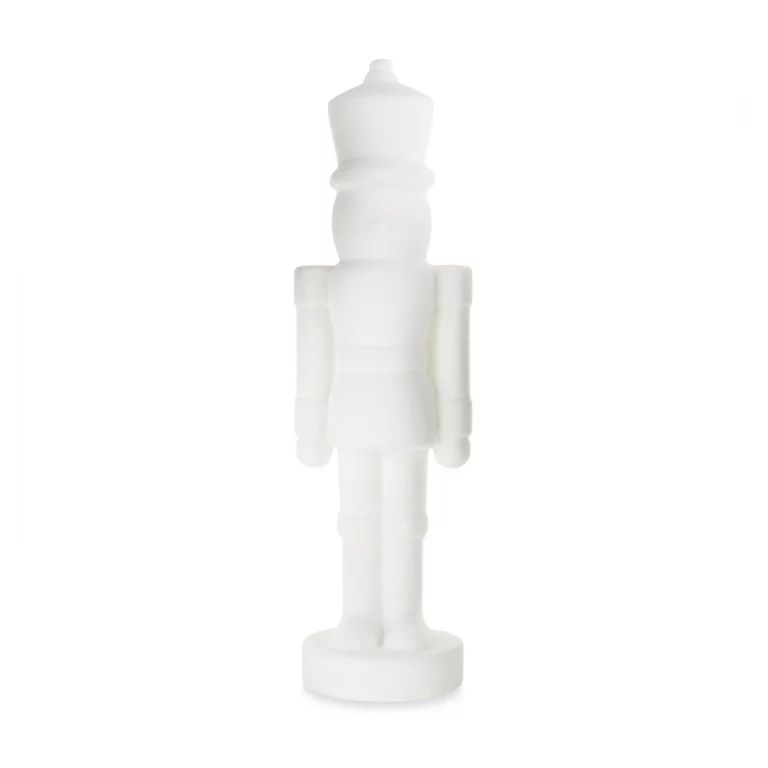 White Flocked Nutcracker Decoration, 27", by Holiday Time | Walmart (US)