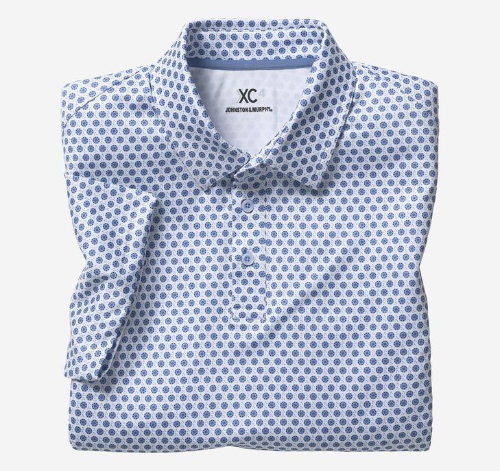 XC4® Printed Performance Polo | Johnston & Murphy