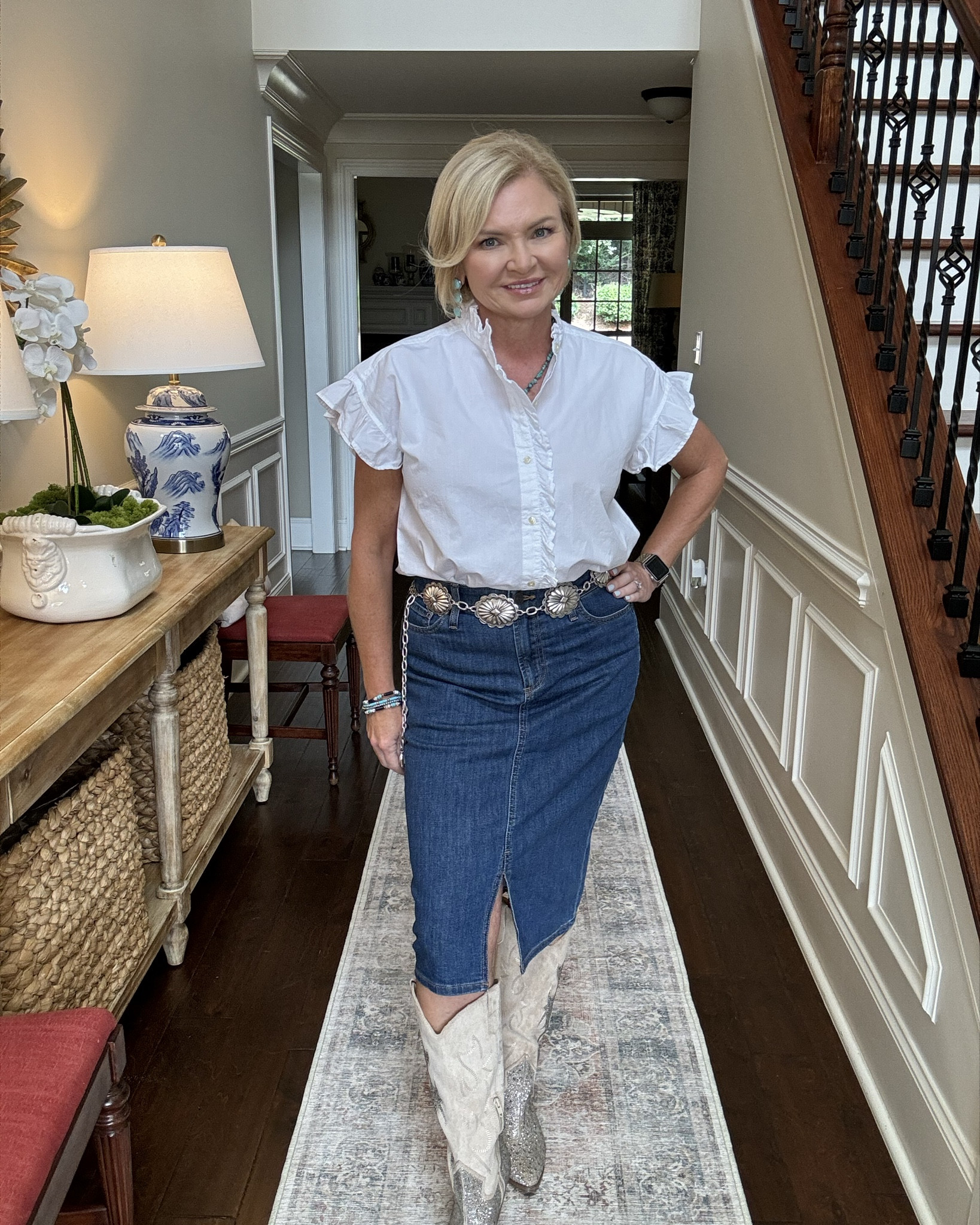 #walmartpartner
#walmartfashion
@walmartfashion

I'm partnering with Walmart to share new Fall fashions that you can wear now!
Wearing Small in tops, dresses and jackets, 4 in denim skirt. 

Fall dress
Fall trends
Country concert
Boots
Petite

@shop.ltk 
#liketkit
https://liketk.it/4OdRj

#LTKStyleTip #LTKOver40 #LTKFindsUnder100