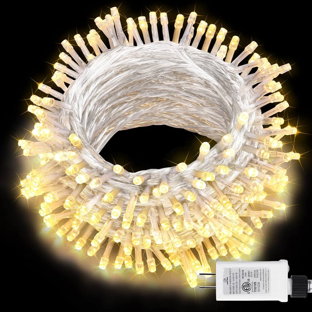 Lomotech Christmas Lights, 100FT 300 LED String Lights with 8 Modes Timer Connectable Waterproof ... | Amazon (CA)