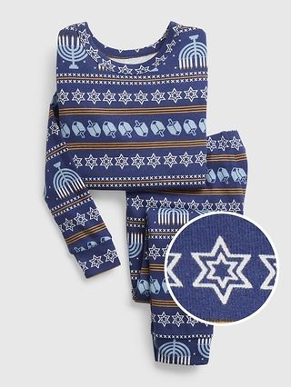 babyGap 100% Organic Cotton Hanukkah Print PJ Set | Gap (CA)