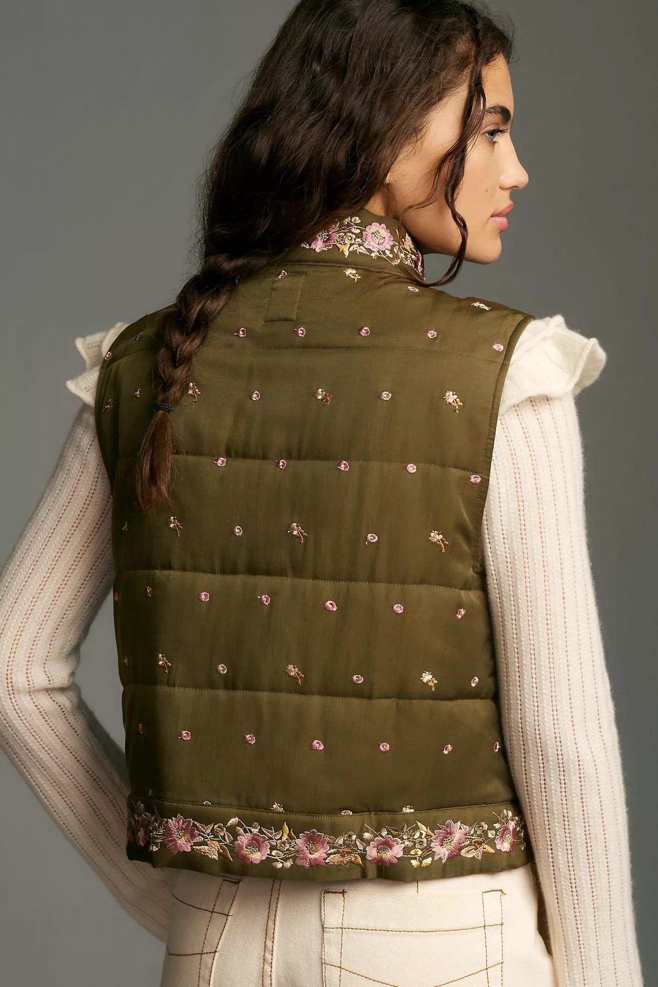 Tiny Edelweiss Embroidered Vest | Anthropologie (US)