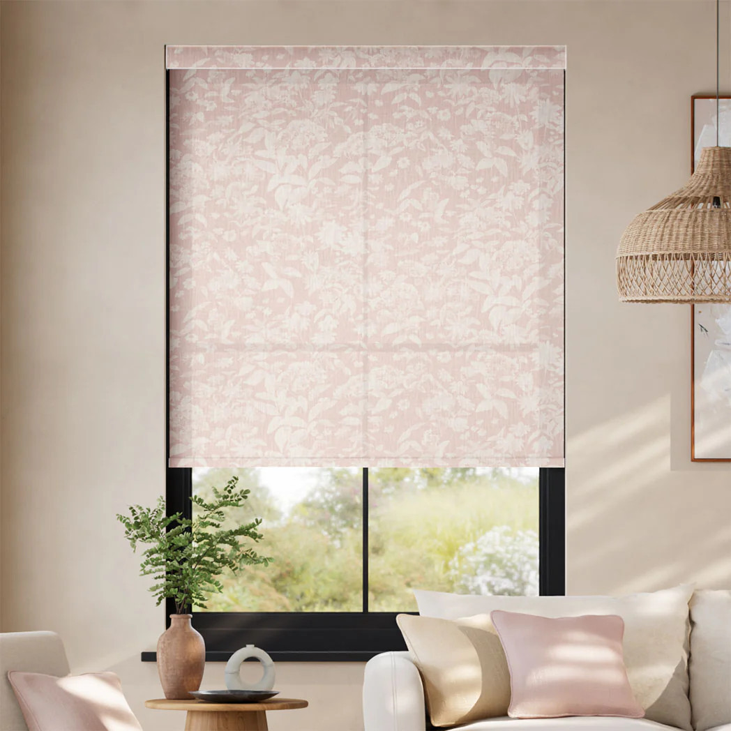 NYBG Botanical Watercolor Light Filtering Roller Shades Blossom | Select Blinds | Select Blinds