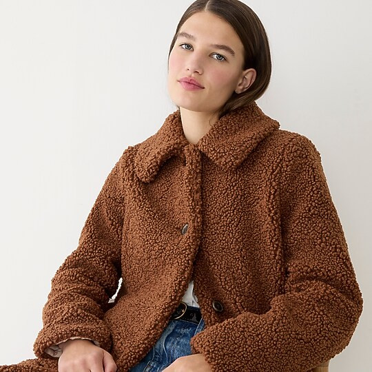 Teddy sherpa lady coat | J. Crew US