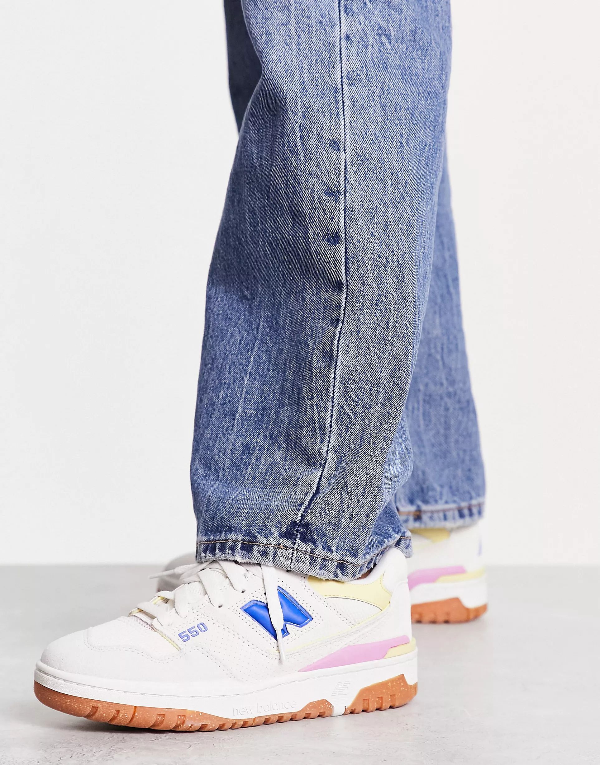 New Balance 550 sneakers in pastel with gum sole | ASOS (Global)