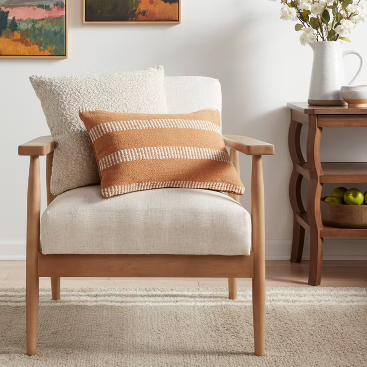 Woven Boucle Square Throw Pillow with Exposed Zipper - Threshold™ | Target