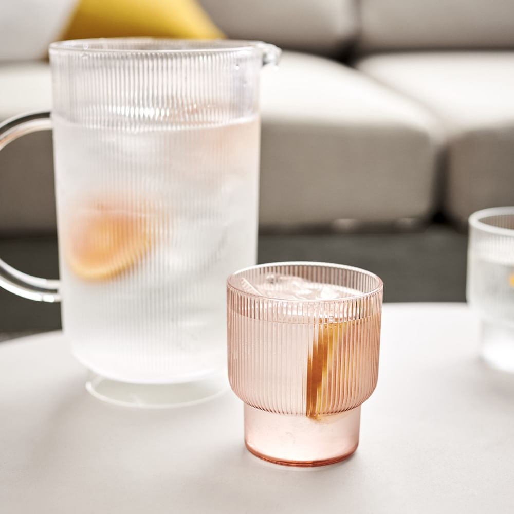 Fluted Acrylic Glassware | West Elm (US)