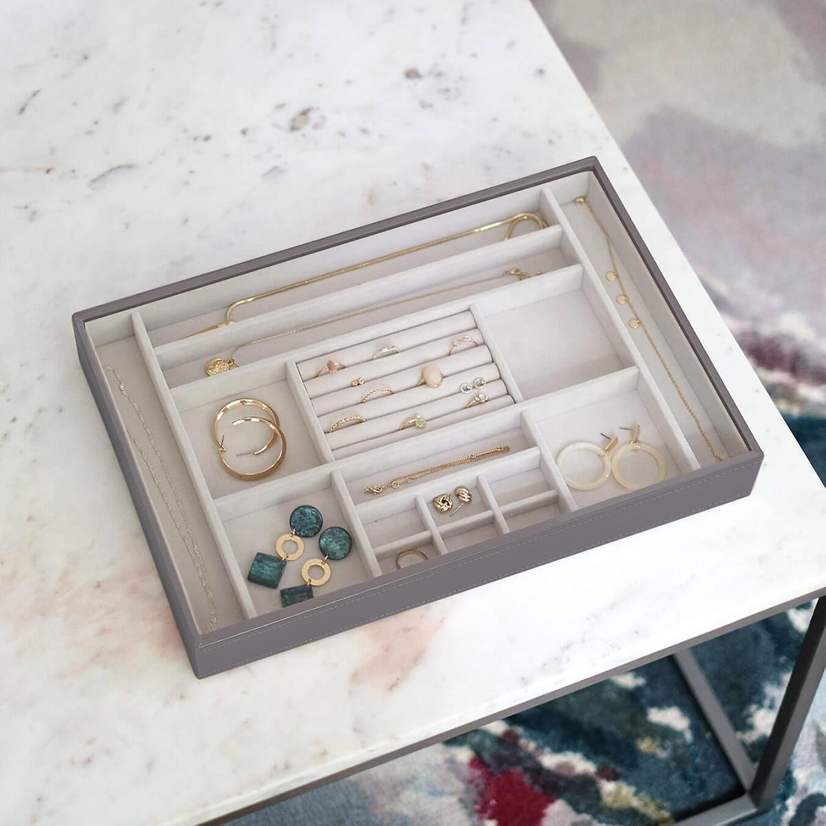 Mink Supersize Stackers Premium Stackable Jewelry Box | The Container Store