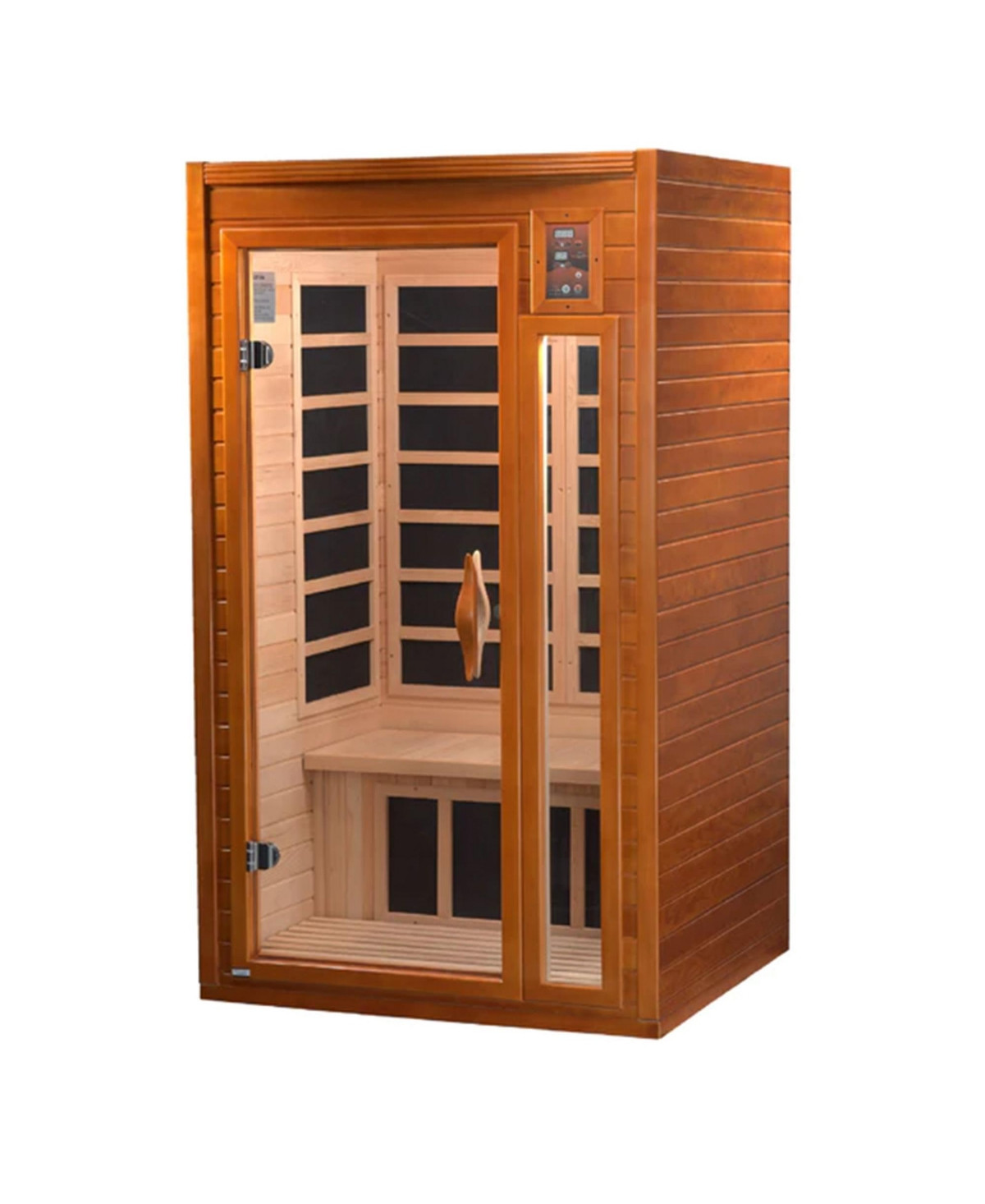 Dynamic Saunas Barcelona 1 to 2 Person Hemlock Wood Infrared Sauna For Home - Brown | Macy's