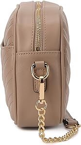 Lola Mae Quilted Crossbody Bag, Medium Lightweight Shoulder Purse Top Zipper Tassel Accent | Amazon (US)