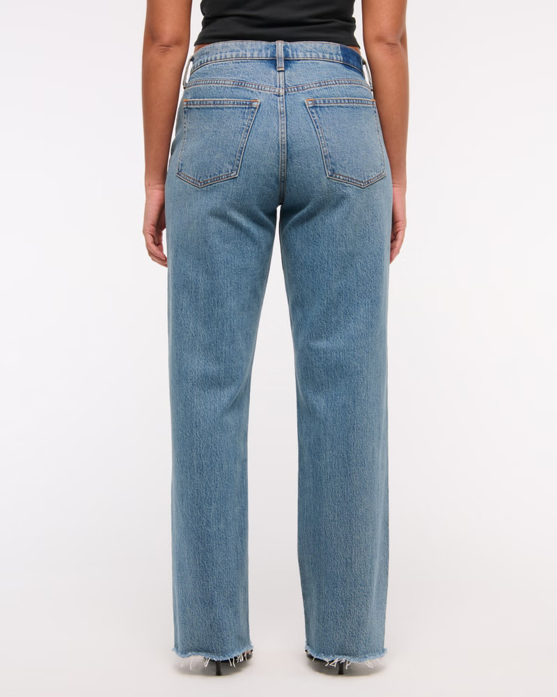 Curve Love Low Rise Baggy Jean | Abercrombie & Fitch (UK)