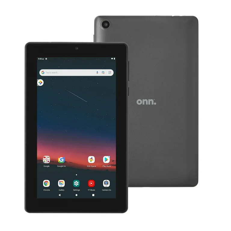 onn. 7" Tablet, 32GB (2022 Model) , 2.0 GHz Quad-Core Processor, Charcoal | Walmart (US)