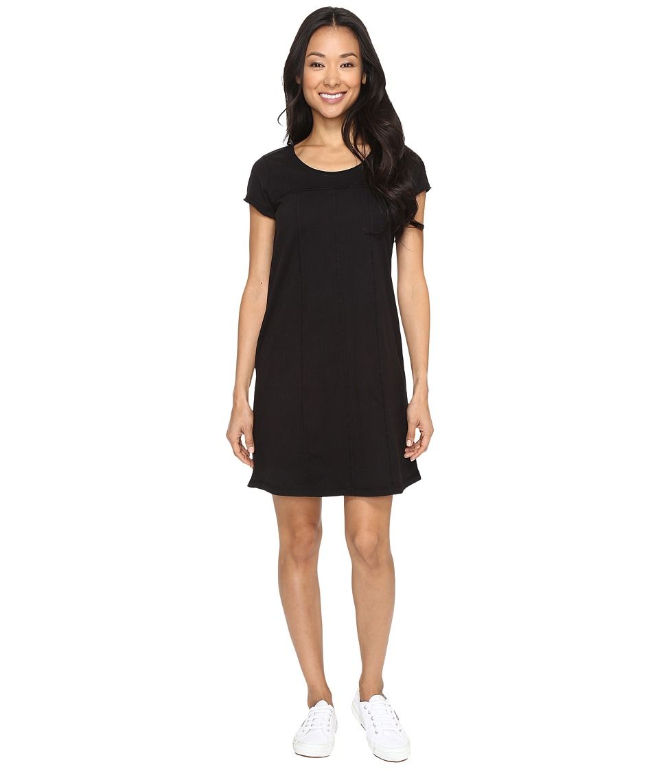 Mod-o-doc - Classic Jersey Seamed T-Shirt Dress (Black) Women's Dress | Zappos