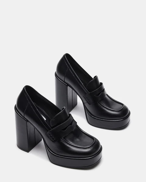 ASHE BLACK LEATHER | Steve Madden (US)