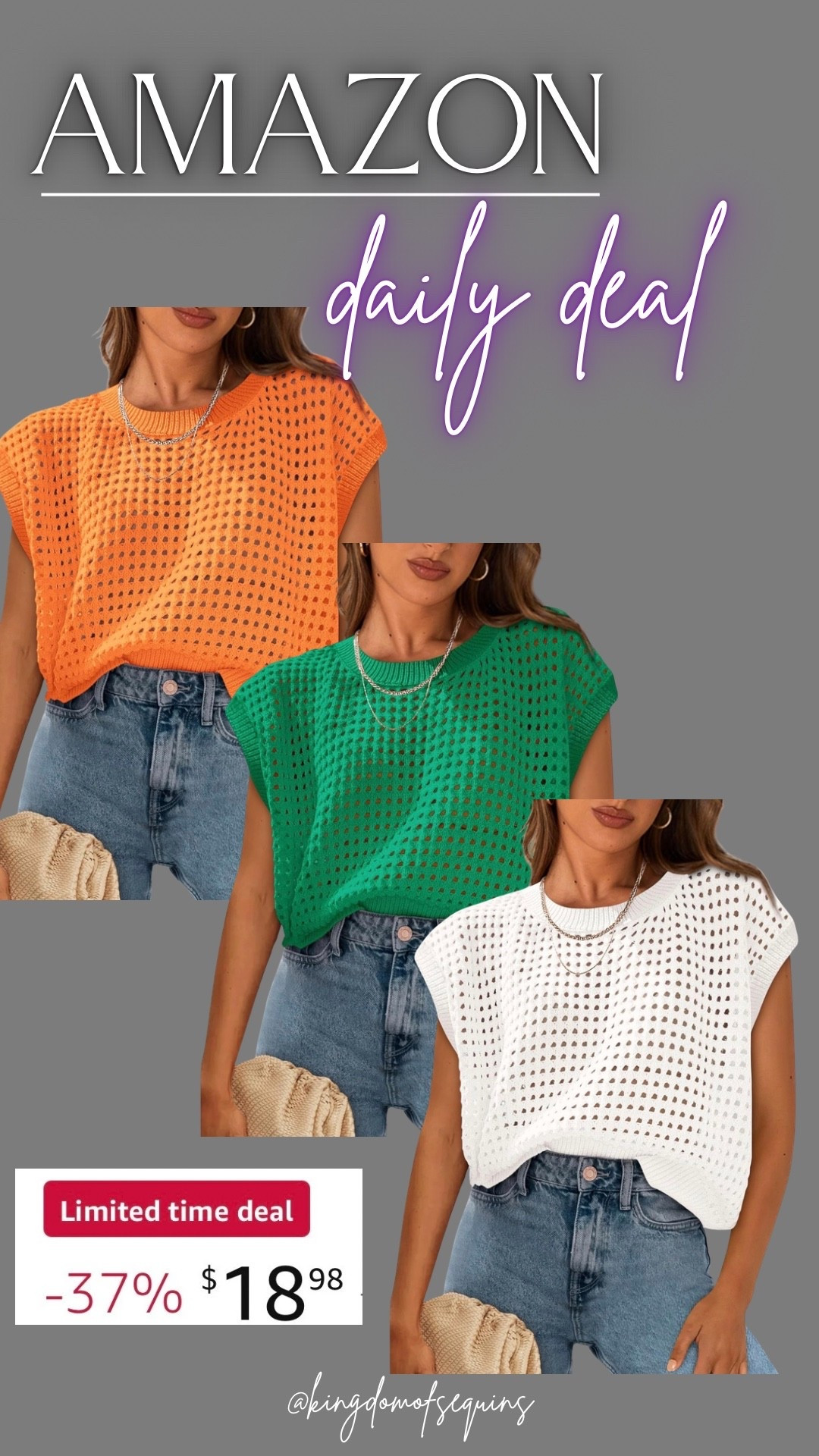 These crochet short sleeve tops are perfect to wear all summer long. Under $20!

#LTKSeasonal #LTKOver40 #LTKSaleAlert