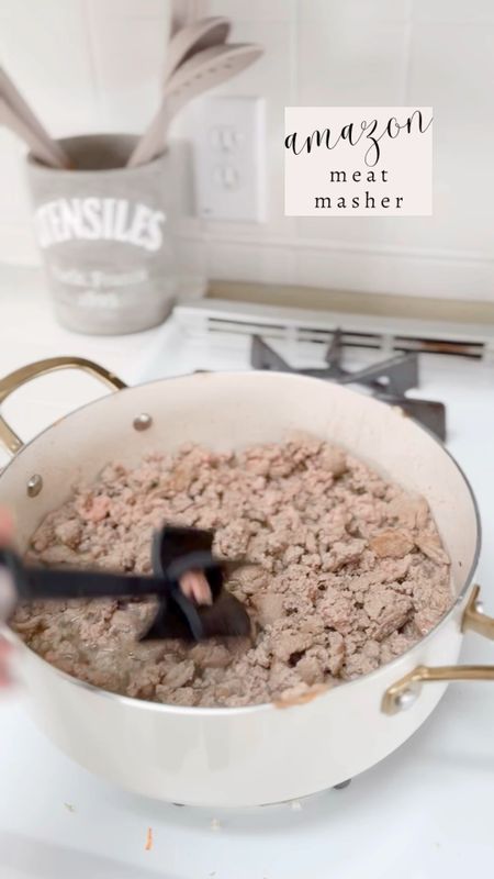 AMAZON FIND! This meat masher helps me to quickly and easily break up ground turkey or ground beef when I cook.

#LTKfindsunder50 #LTKSeasonal #LTKhome