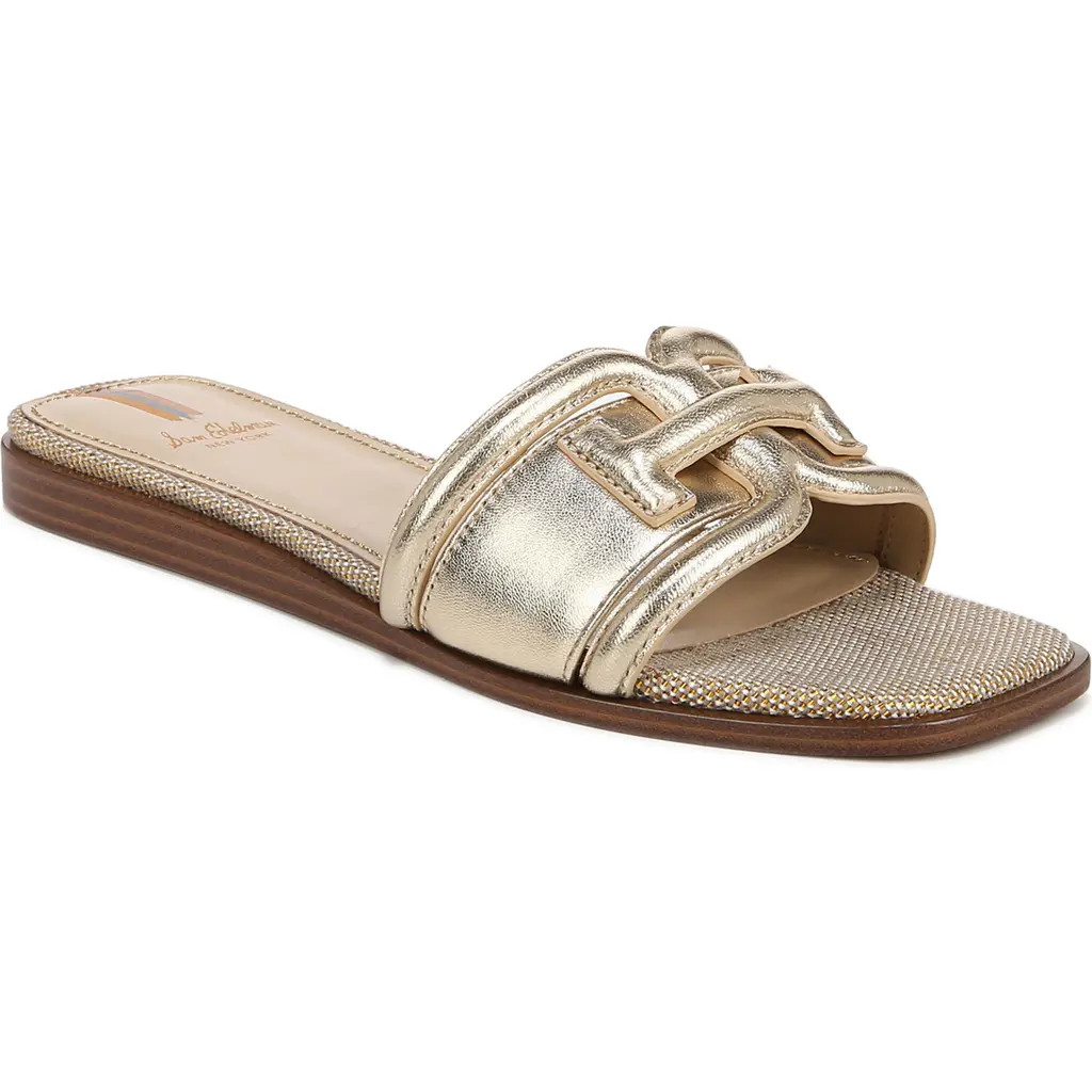 Sam Edelman Irina Slide Sandal in Gold Leaf at Nordstrom, Size 8 | Nordstrom