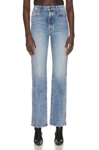KHAITE Danielle Jeans in Blue | FWRD 