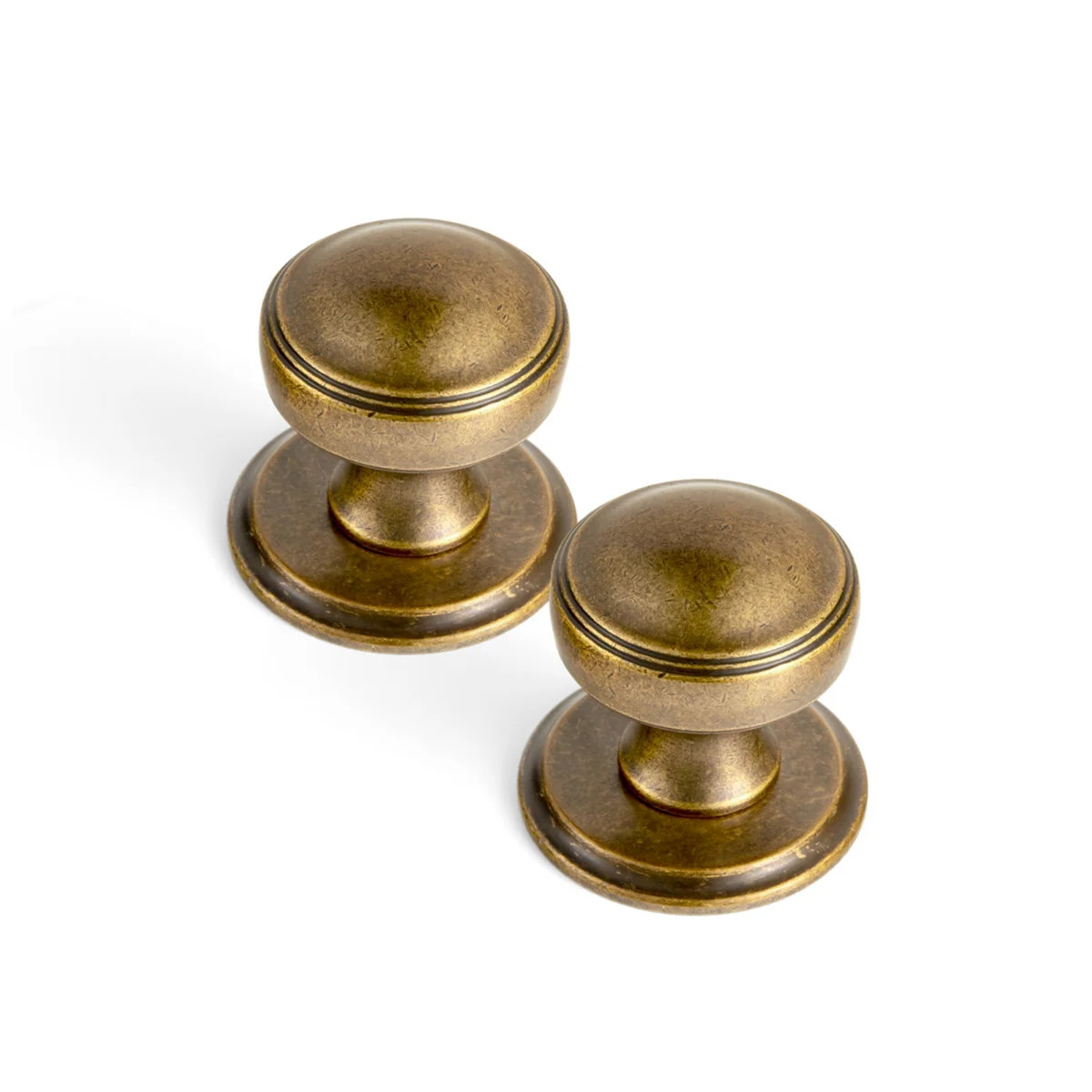 1.2''Diameter Classic Solid Metal Mushroom Cabinet Knob with round Backplate-G011Y (Set of 6) | Wayfair North America