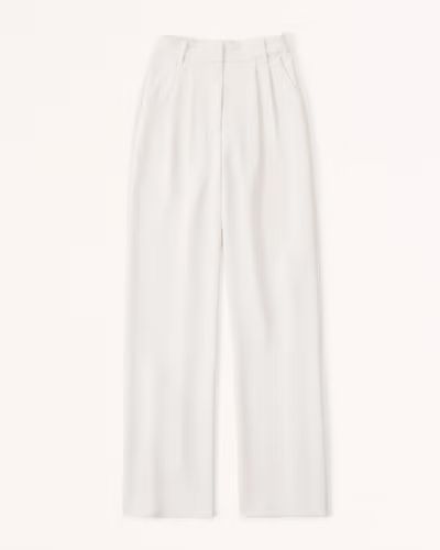 A&F Sloane Tailored Premium Crepe Pant | Abercrombie & Fitch (UK)
