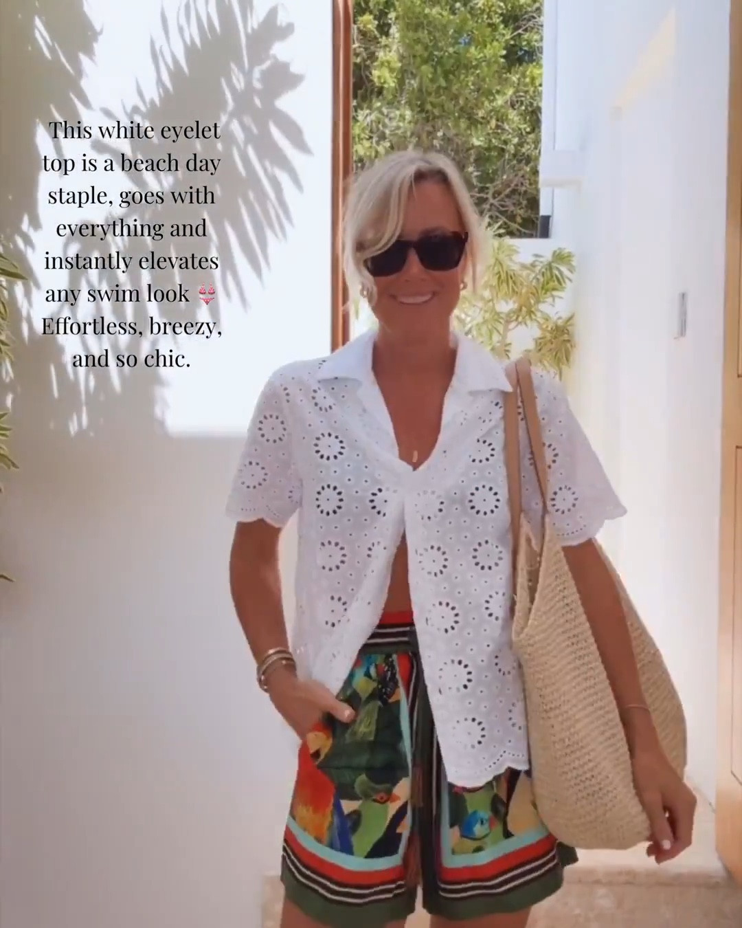 MARCH TOP SELLER | EYELET WHITE SHIRT