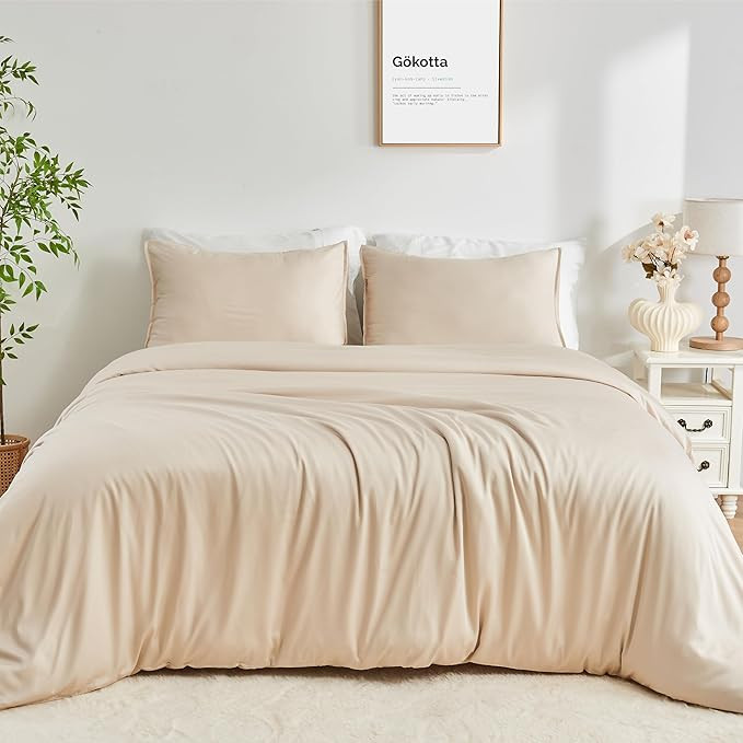 GOKOTTA Bamboo Duvet Cover King- 100% Rayon from Bamboo, Cooling Soft Duvet Cover Set for All Sea... | Amazon (CA)