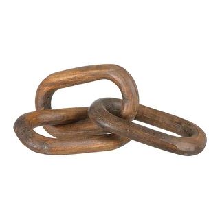 Reclaimed Wood Chain with 3 Links - Overstock - 35329198 | Bed Bath & Beyond