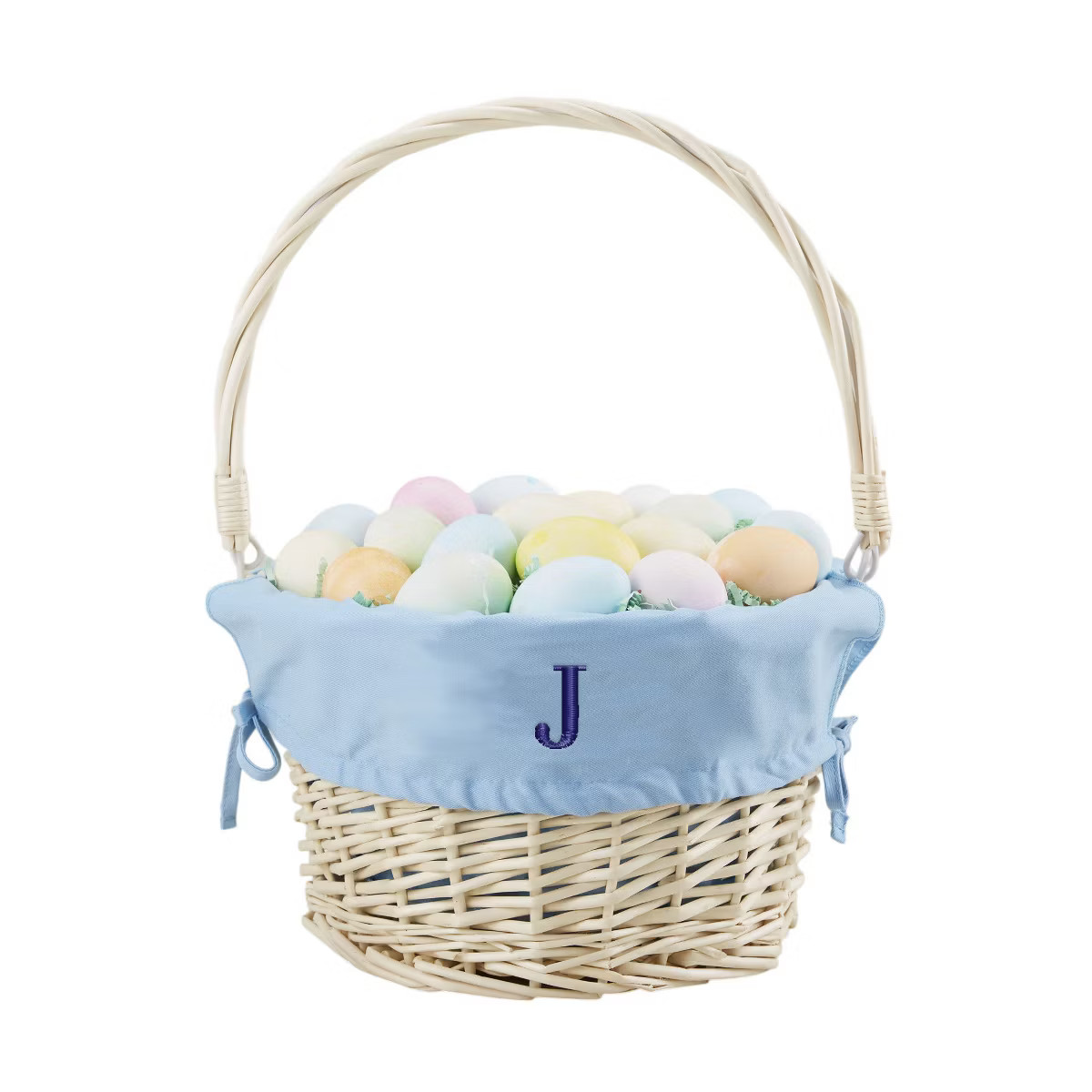 Personalization Mall Blue Personalized Initial Willow Easter Basket | Target