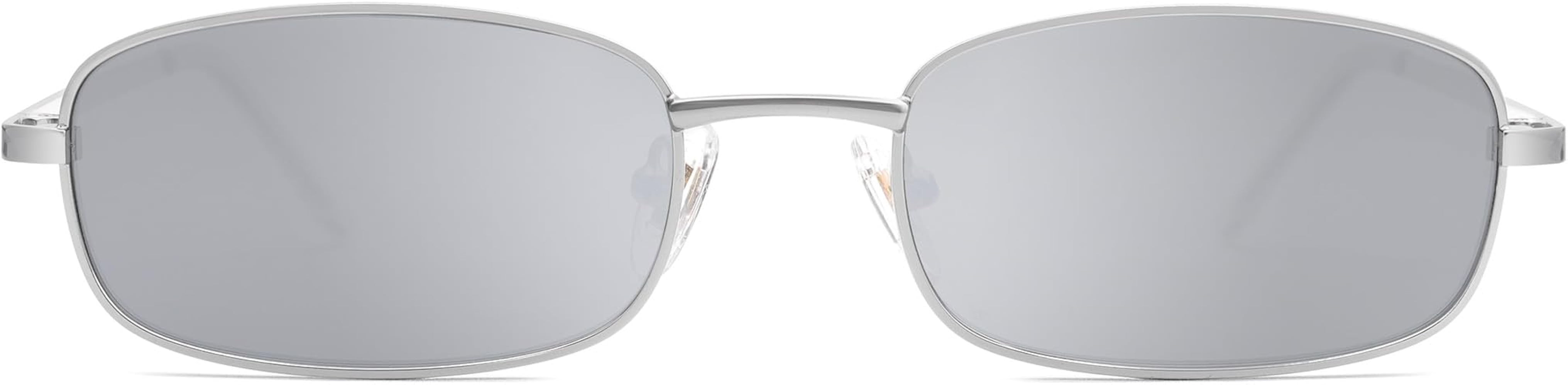 SOJOS Small Trendy Rectangle Sunglasses Womens Mens, Retro 80s 90s Y2k Chic Narrow Thin Skinny Su... | Amazon (US)