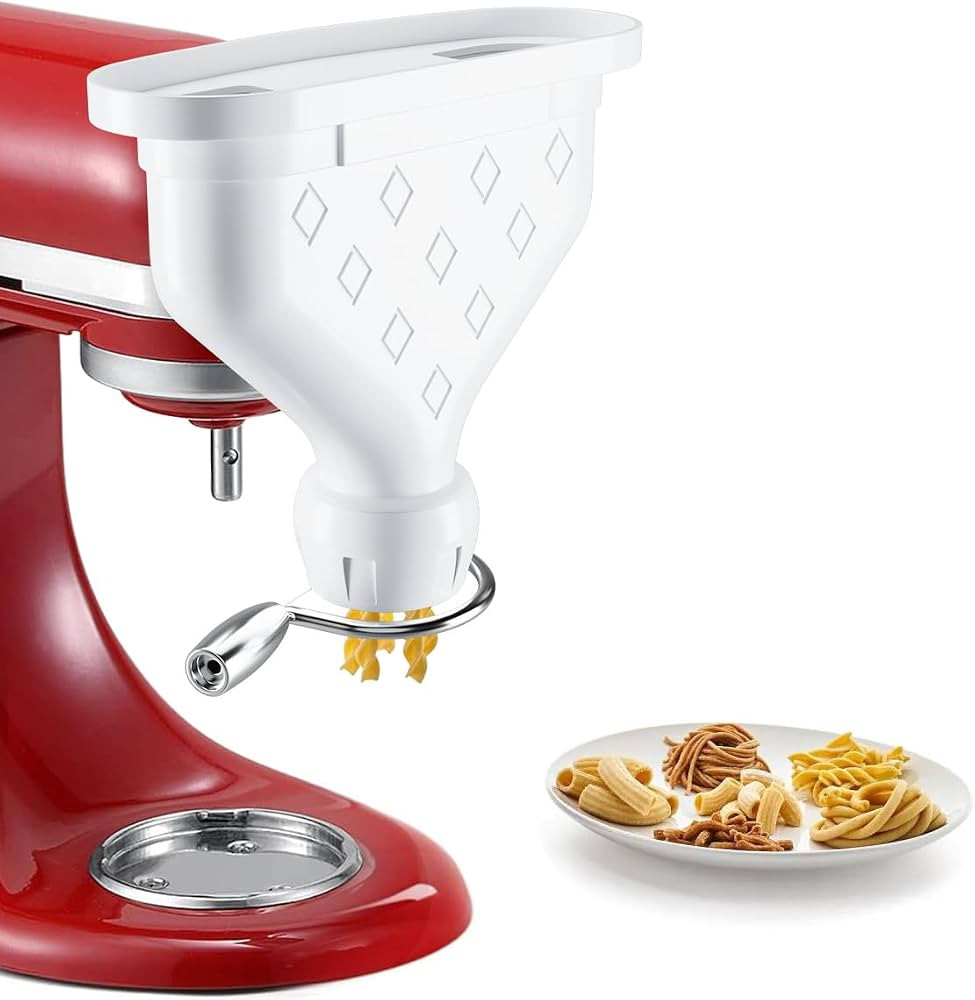 Pasta Maker Attachment for Kitchenaid Stand Mixer, Pasta Attachments with 2 Feed Port Inculded 6 ... | Amazon (US)