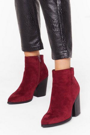 Don't Stand For It Faux Suede Ankle Boots | NastyGal (US & CA)