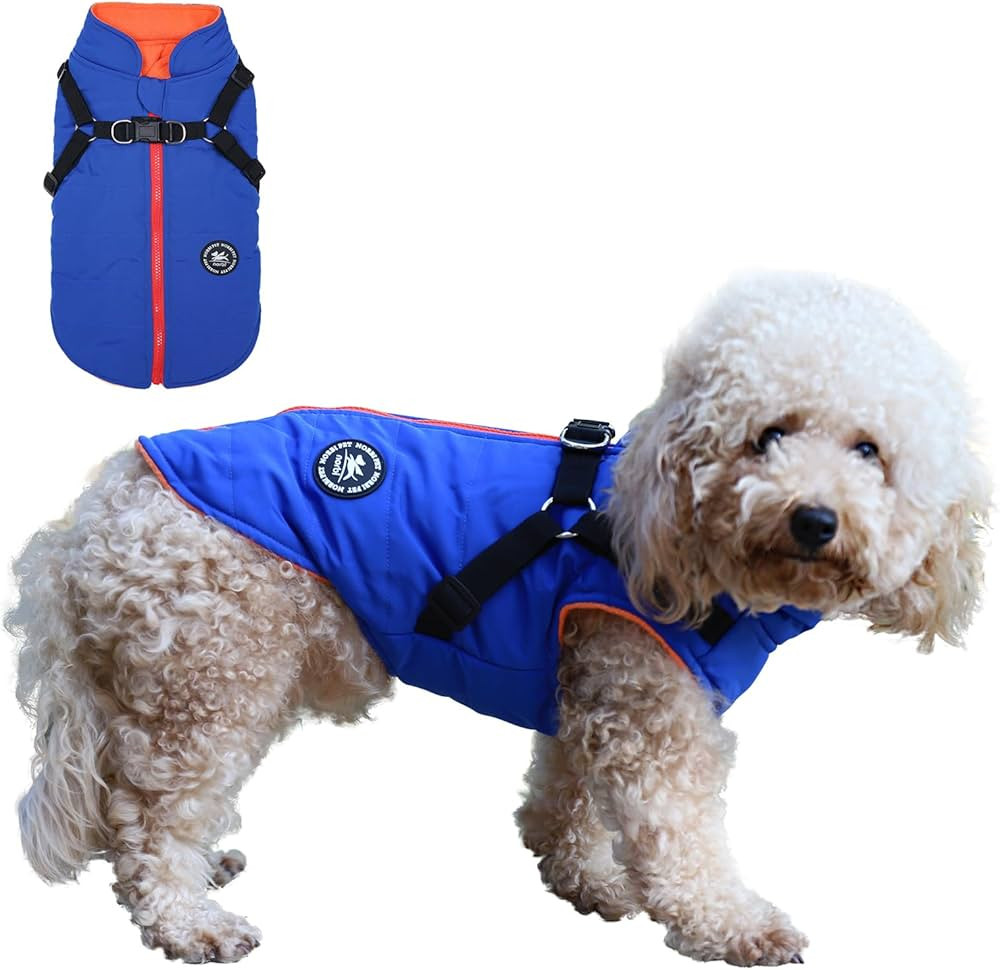 Norbi Dog Coat, Dog Winter Coat with Harness Built in, Dog Jacket Adjustable Warm Dog Coats for S... | Amazon (US)