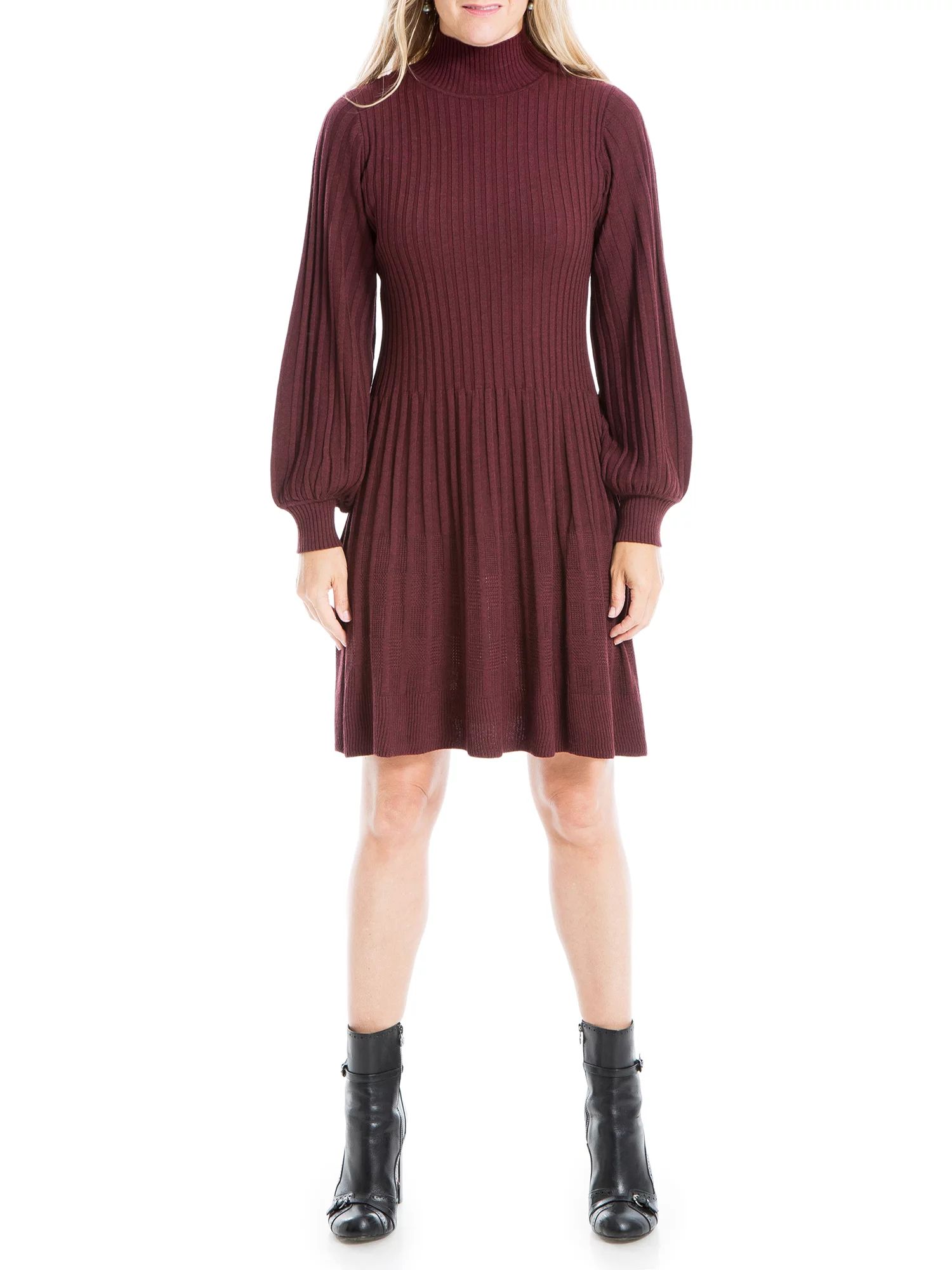 Max Studio Women's Long Sleeve Sweater Dress | Walmart (US)