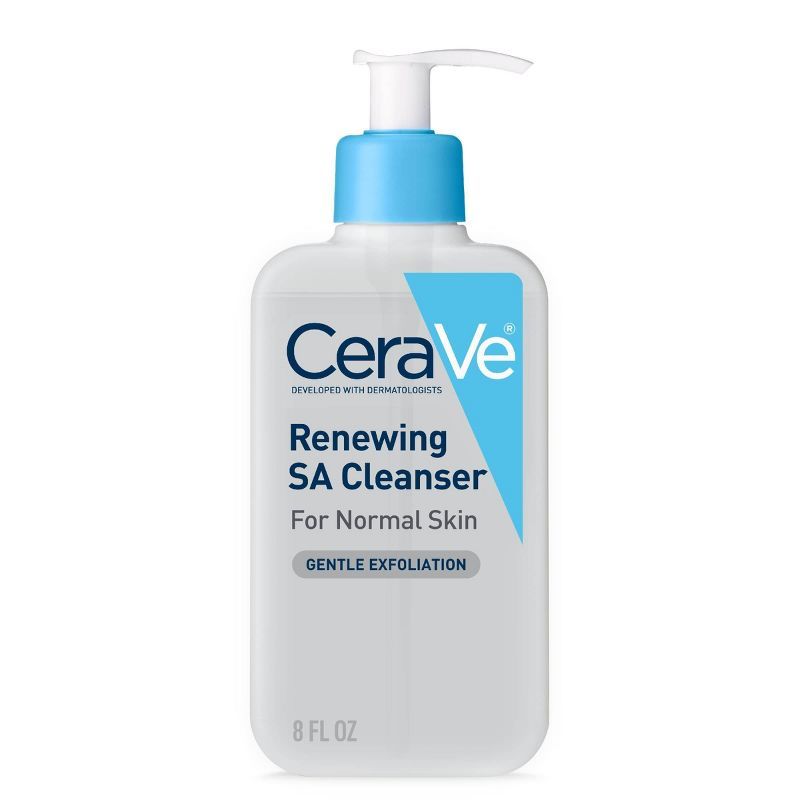 CeraVe Face Renewing SA Cleanser, Salicylic Acid Cleanser with Hyaluronic Acid, Niacinamide &#38;... | Target