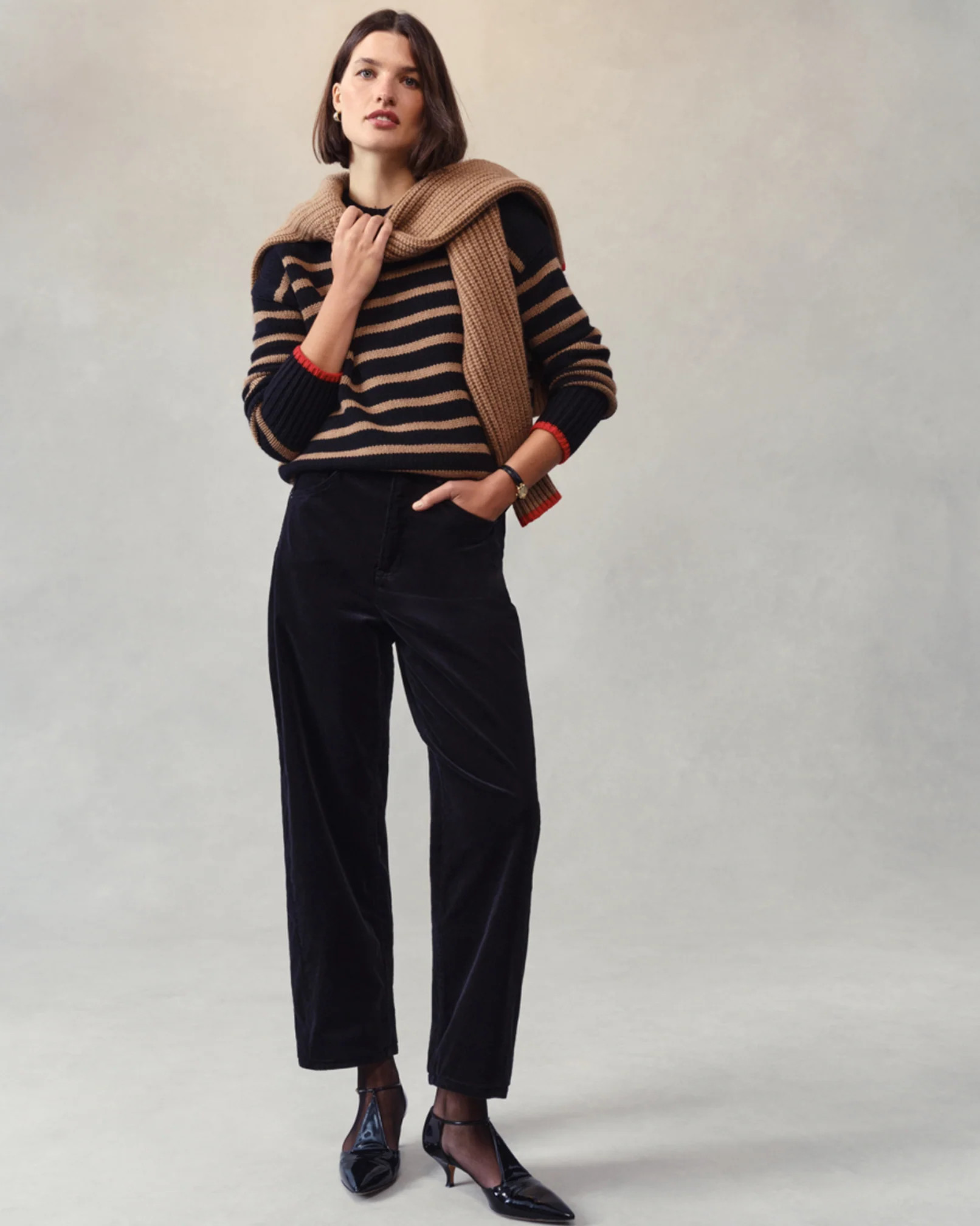 Corduroy Barrel Leg Jeans | Spanx