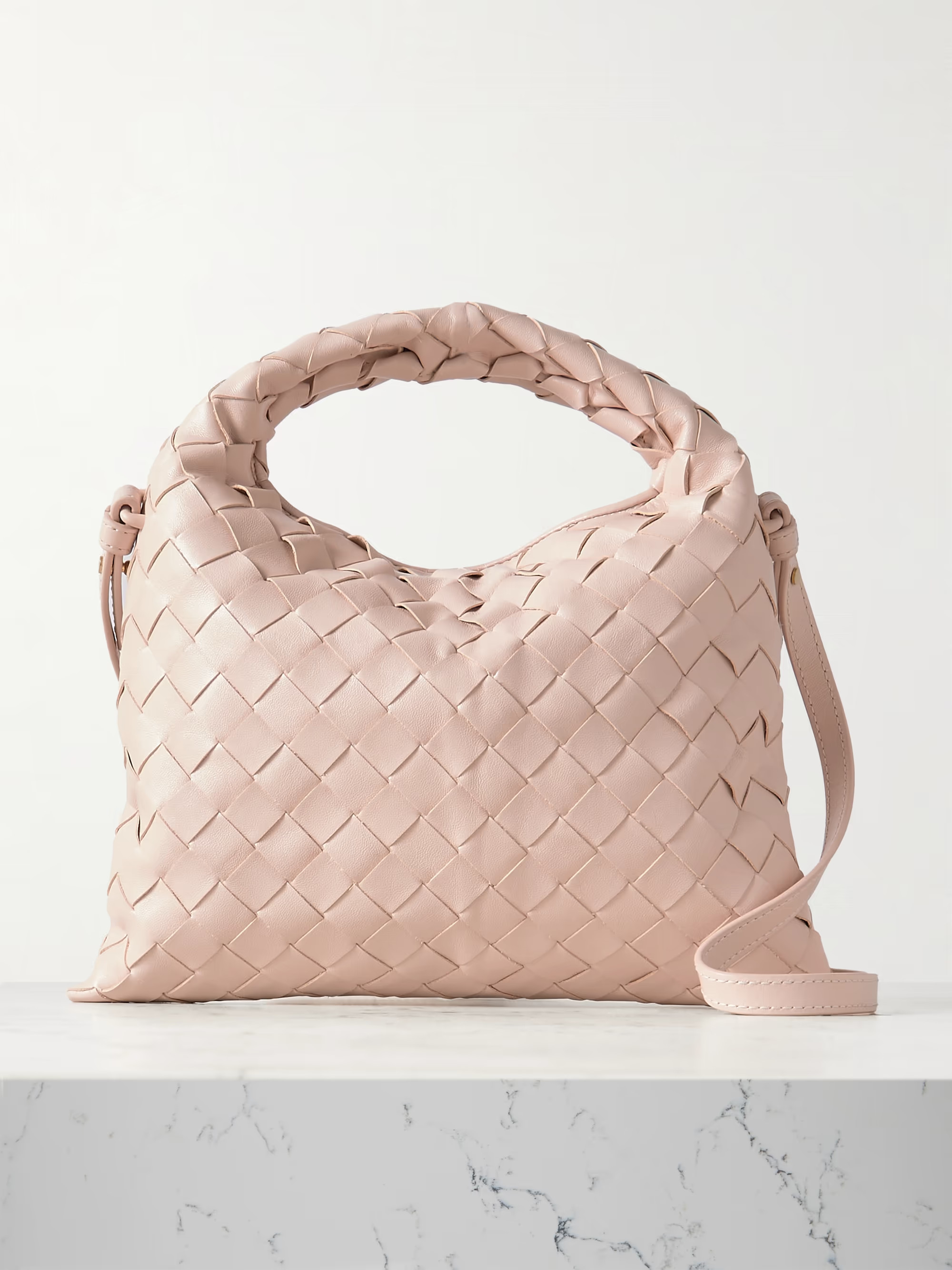 Mini Hop intrecciato leather shoulder bag | NET-A-PORTER (UK & EU)