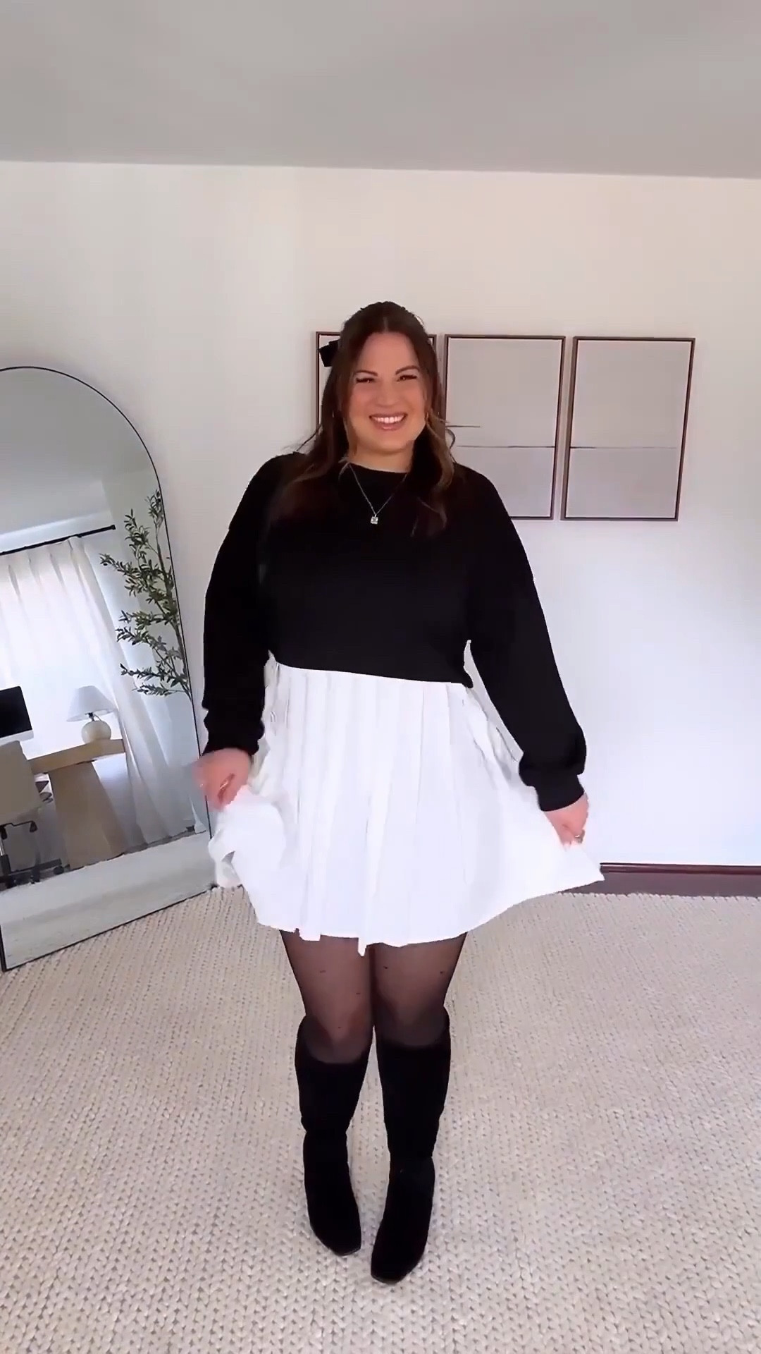 Midsize Valentine’s Day Outfit 🖤

Bralette- size M/L
Dress- size XL
Boots- size 10
Tights- size XL *tights from Sheertex, printed style is not available 


Valentines Day, vday, amazon fashion, midsize fashion 




#LTKgrwm #LTKValentine #LTKMidsize