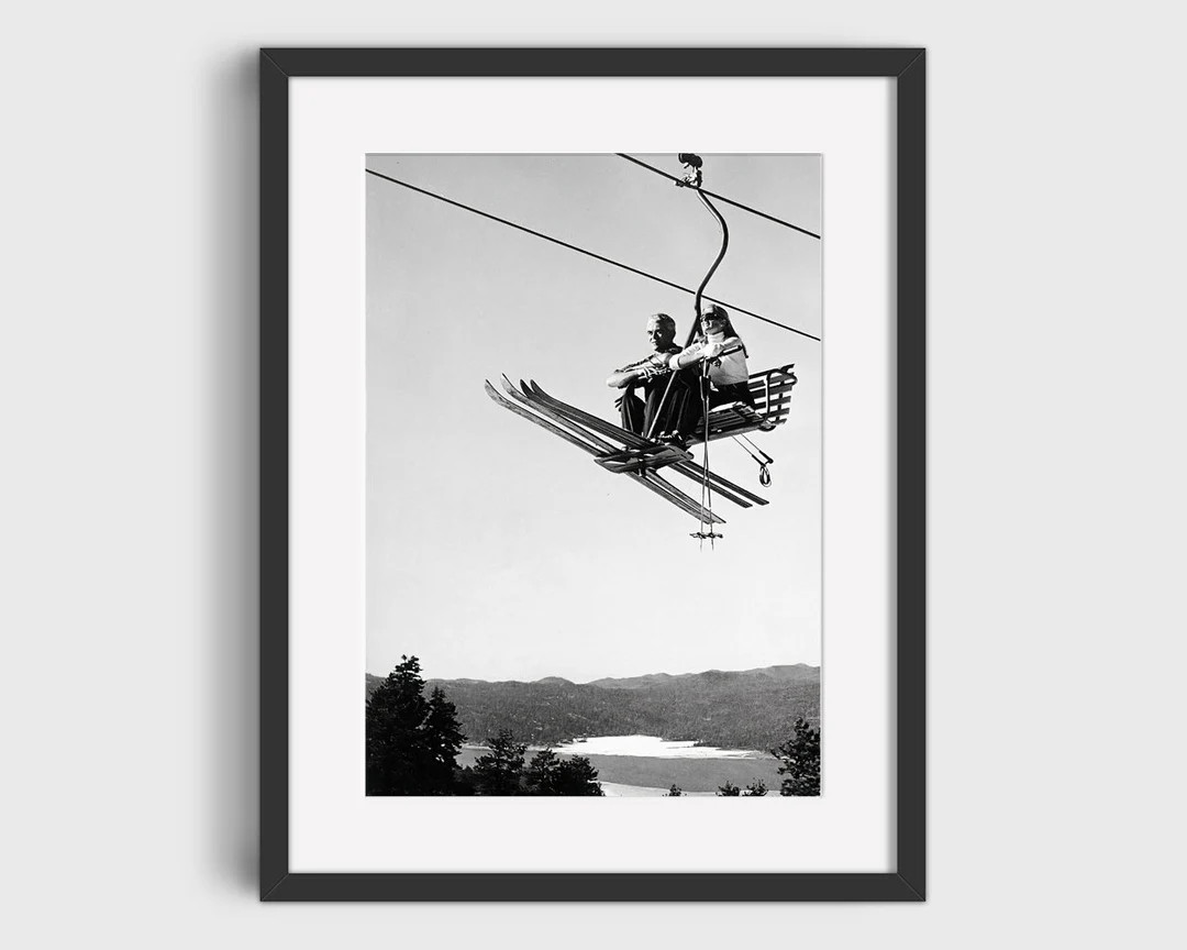 VINTAGE SKI PHOTO Print Digital Download, Printable Art, Vintage Ski Art, Ski Home Decor, Ski Lod... | Etsy (US)