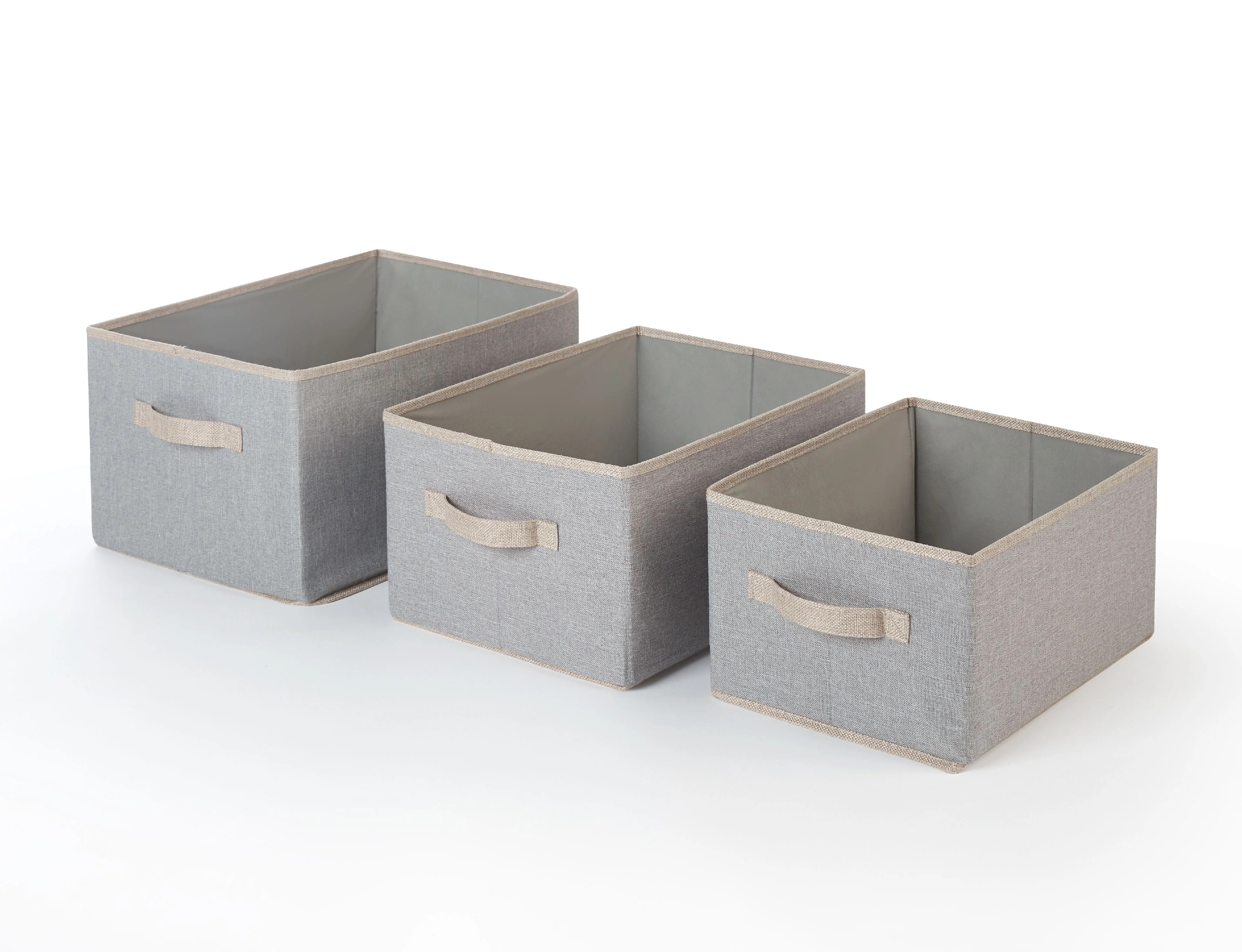 Urban Shop Linen Storage Bins (Set of 3) - Walmart.com | Walmart (US)