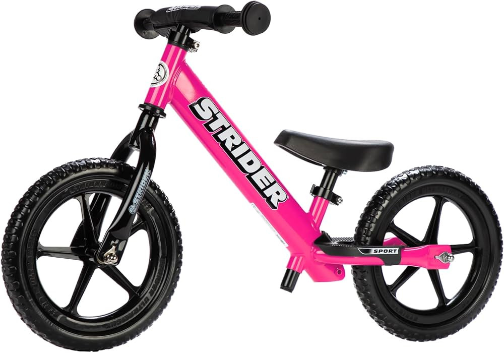Strider 12” Sport Bike - No Pedal Balance Bicycle for Kids 1 to 4 Years - Includes Safety Pad, ... | Amazon (US)