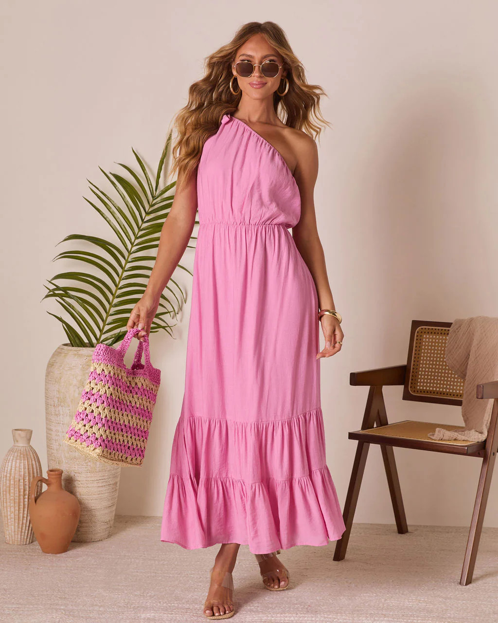 Serene Summer One Shoulder Maxi Dress | VICI