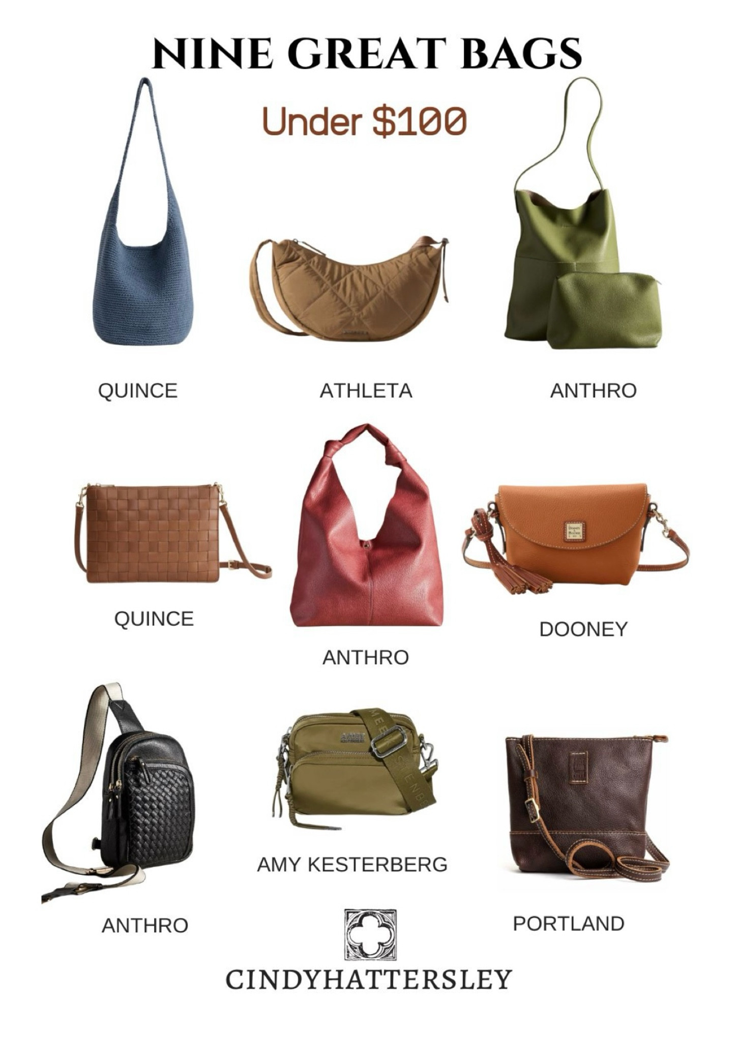 Nine Great Bags Under $100
#handbags #totebags

#LTKOver40 #LTKSeasonal #LTKFindsUnder100