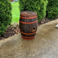 Vintage Wood Wine Barrel Side Table, Industrial Decor, Plant Stand | Etsy (US)