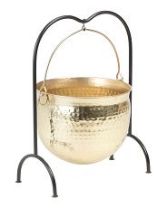 28in Outdoor Safe Hanging Iron Cauldron With Stand | Halloween | Marshalls | Marshalls