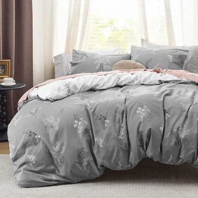 Bedsure Reversible Floral Duvet Cover Set with Zipper Closure GentleSoft™️ | Wayfair North America
