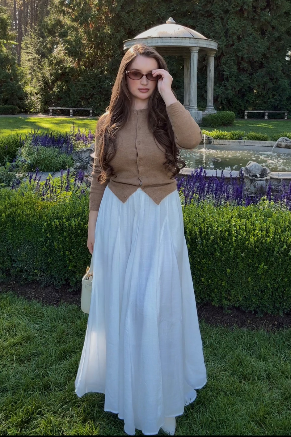 White skirt Amazon 
Cardigan H&M 