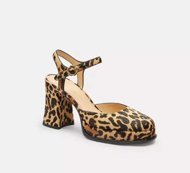 
Tea Rose Pump With Leopard Print 

 