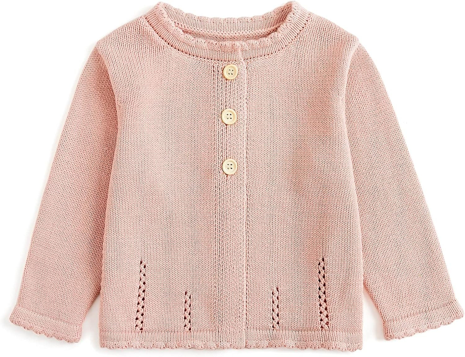 Simplee kids Baby Sweater Cardigan Jacquard Cable-Knit Spring Coat Long Sleeve Cardigan for Baby ... | Amazon (US)