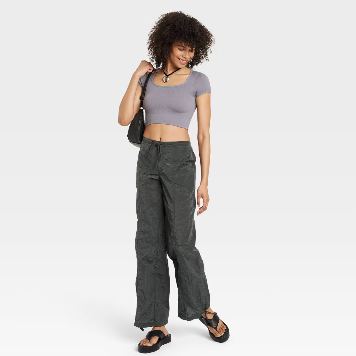 Women's Short Sleeve Square Neck Fitted Seamless T-Shirt - Wild Fable™ | Target