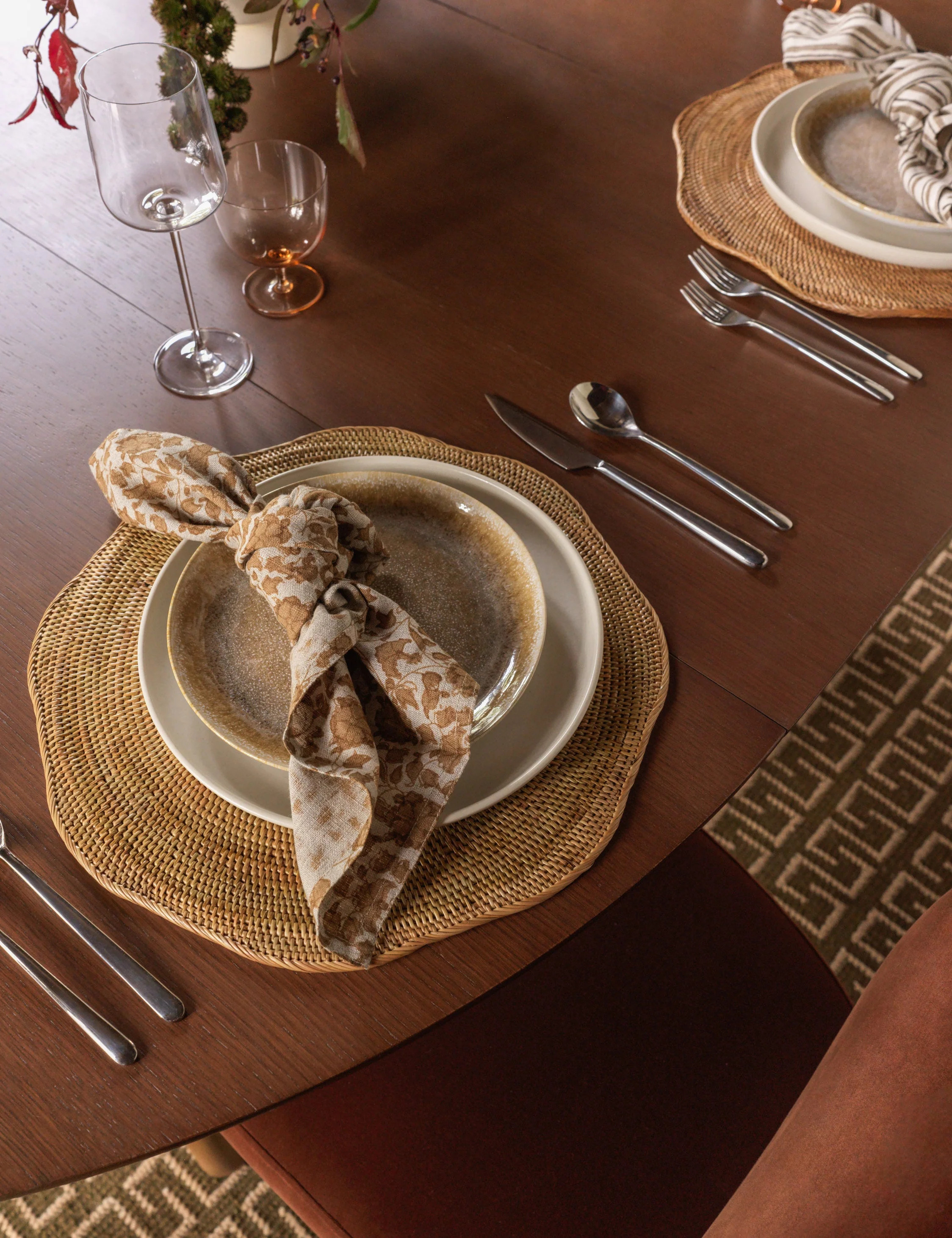 Tyna Rattan Placemats (Set of 4) | Lulu and Georgia 